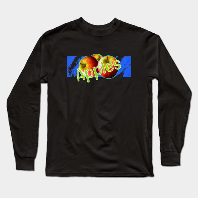 Apples Long Sleeve T-Shirt by AuburnQuailart